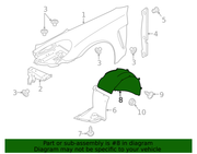 Genuine Porsche parts diagram