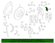 Genuine Porsche parts diagram