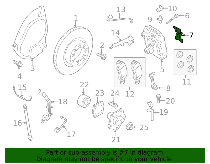 Genuine Porsche parts diagram