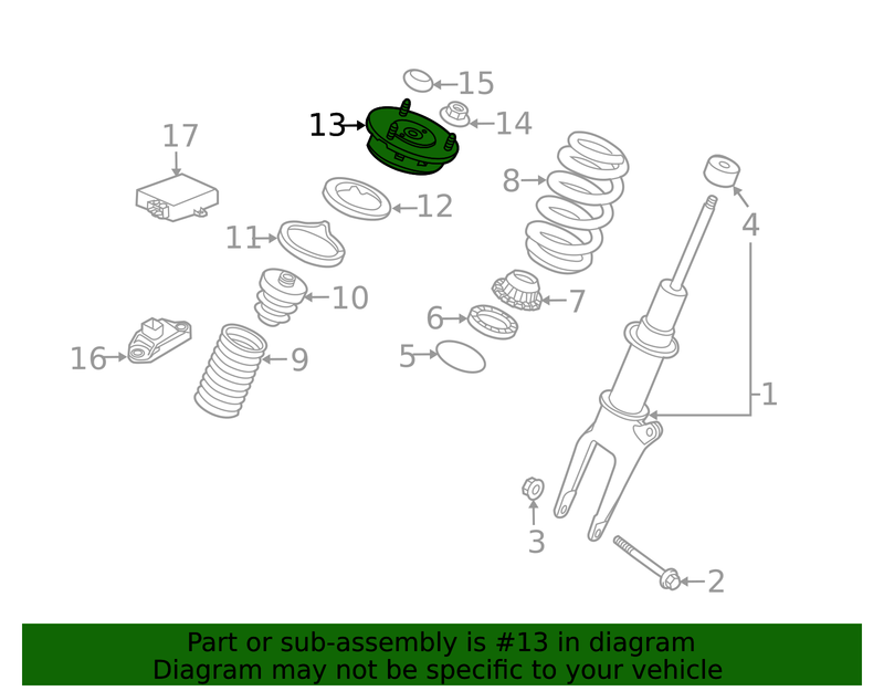 Genuine Porsche parts diagram