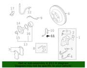 Genuine Porsche parts diagram