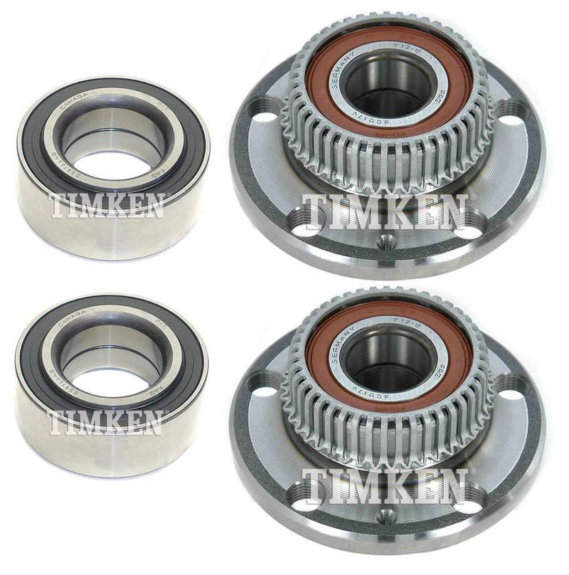 VW Wheel Bearing and Hub Assembly Kit – Front and Rear 357498625B – Timken 2885220KIT