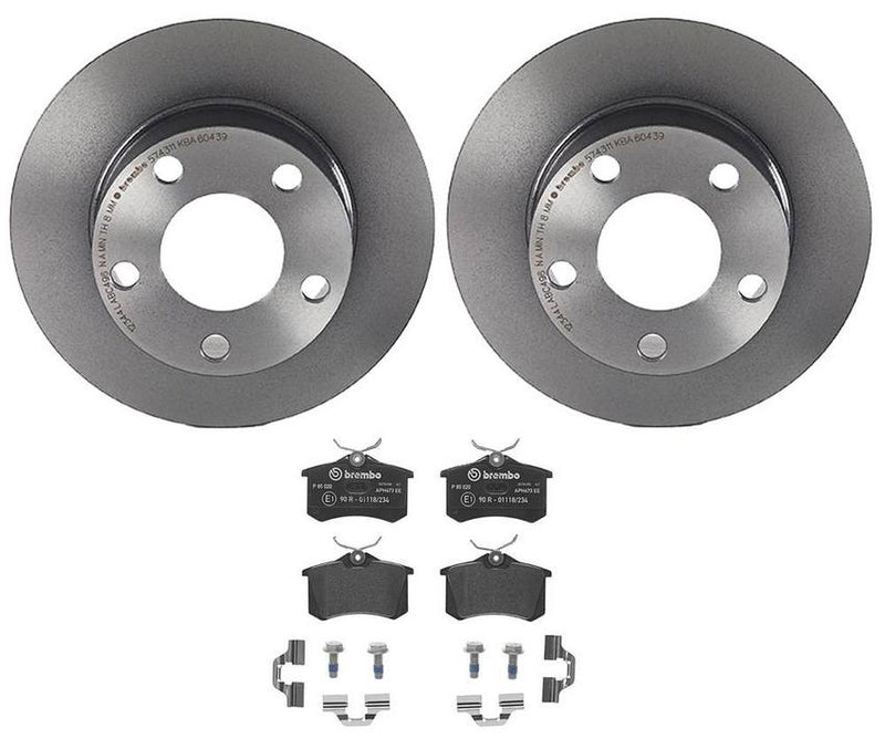 Brembo Brakes Kit – Pads and Rotors Rear (245mm) (Low-Met)