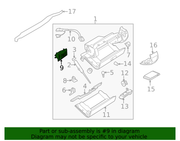 Genuine Porsche parts diagram