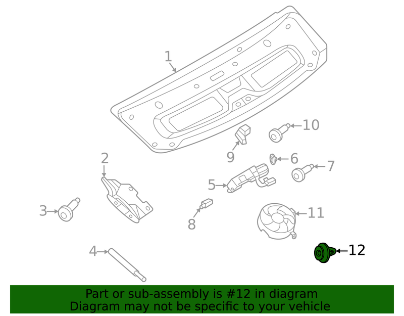 Genuine Porsche parts diagram