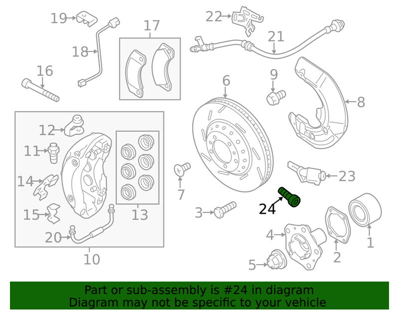 Genuine Porsche parts diagram