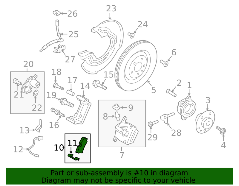 Genuine Porsche parts diagram