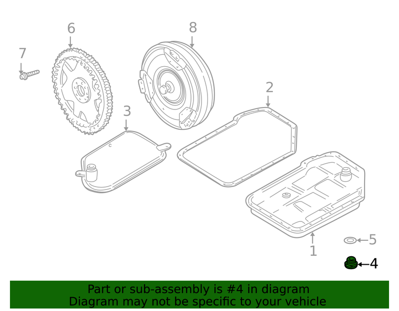 Genuine Porsche parts diagram