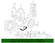 Genuine Porsche parts diagram