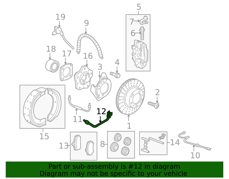 Genuine Porsche parts diagram