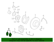 Genuine Porsche parts diagram