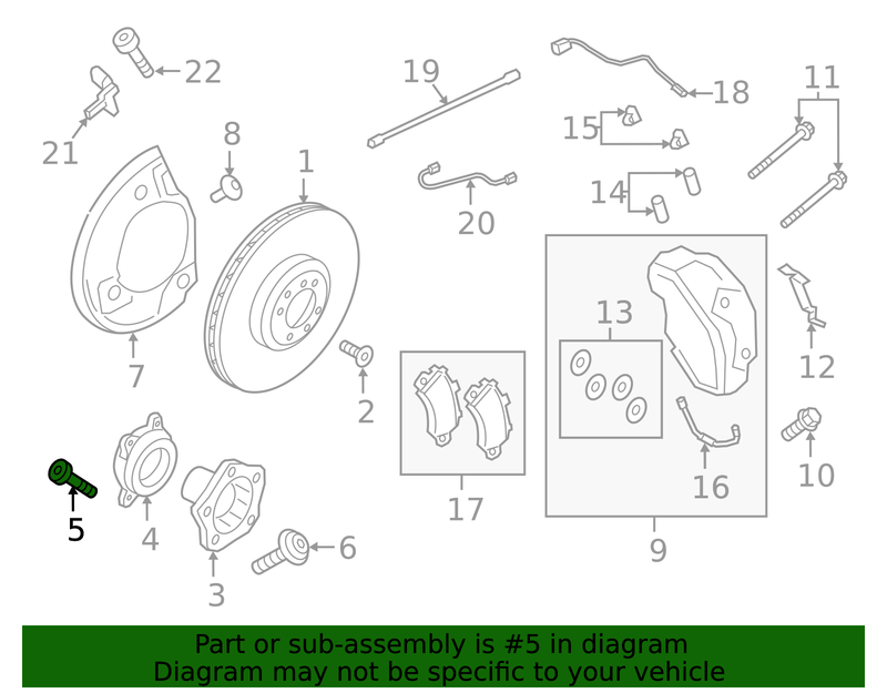 Genuine Porsche parts diagram