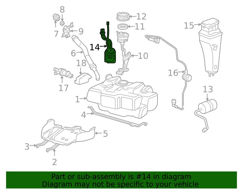 Genuine Porsche parts diagram