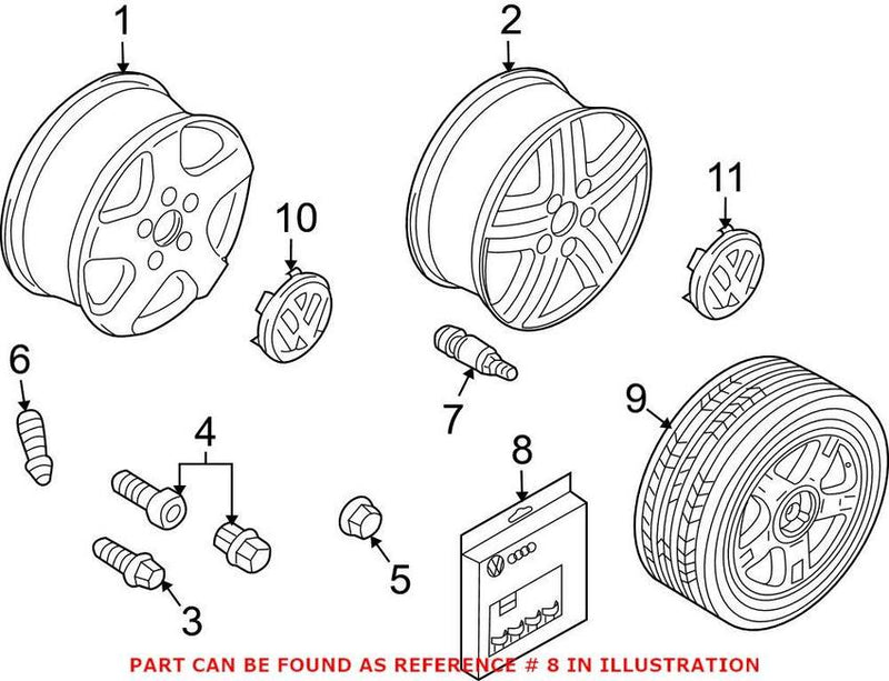 VW Wheel Lock Set 2H0698137