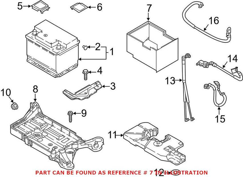 VW Battery Cover 2Q0915418B – Genuine VW/Audi