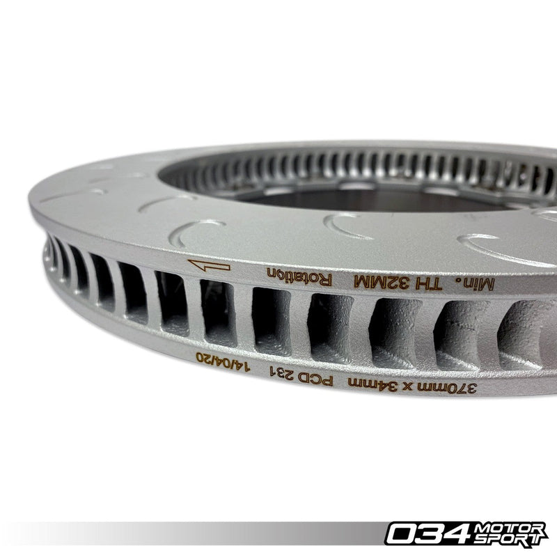 034MOTORSPORT 2-PIECE FLOATING FRONT BRAKE ROTOR UPGRADE KIT FOR AUDI 8V.5 RS3