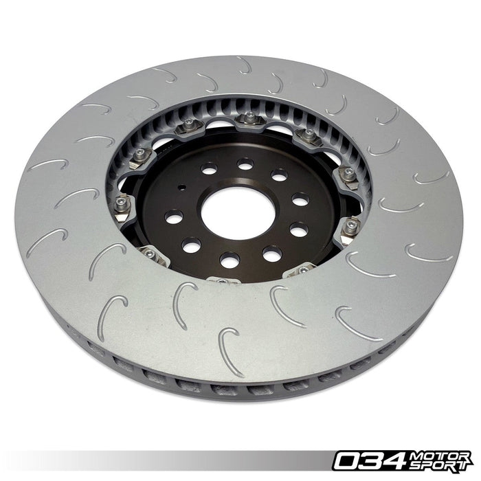 034MOTORSPORT 2-Piece Floating Front Brake Rotor Upgrade Kit, Volkswagen & Audi MQB and MQB EVO with 2.0T TFSI (Performance Pack)