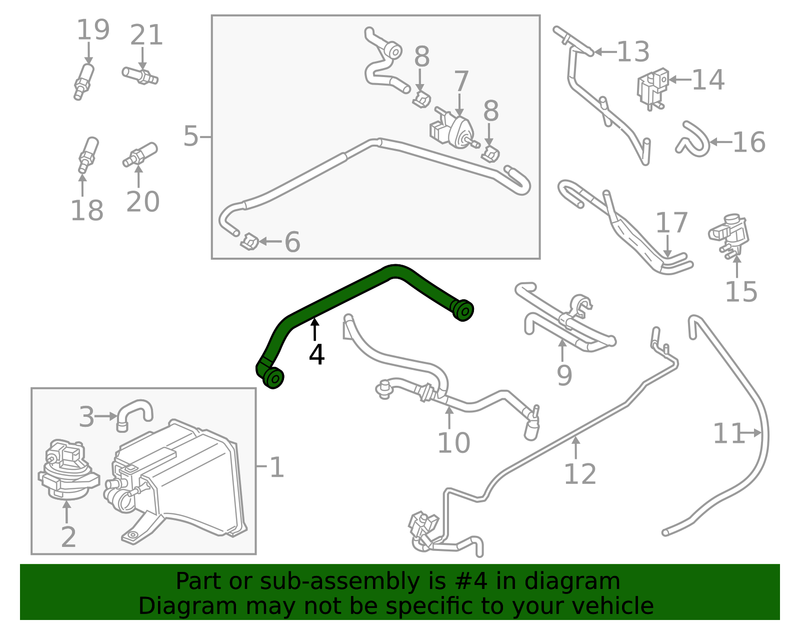 Genuine Porsche parts diagram