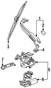 Genuine Porsche parts diagram