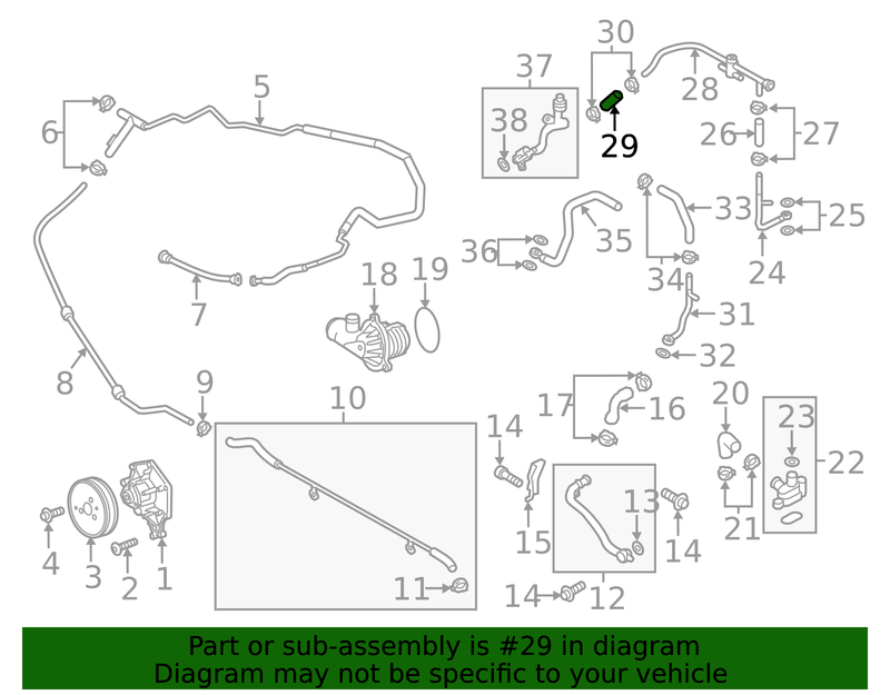 Genuine Porsche parts diagram