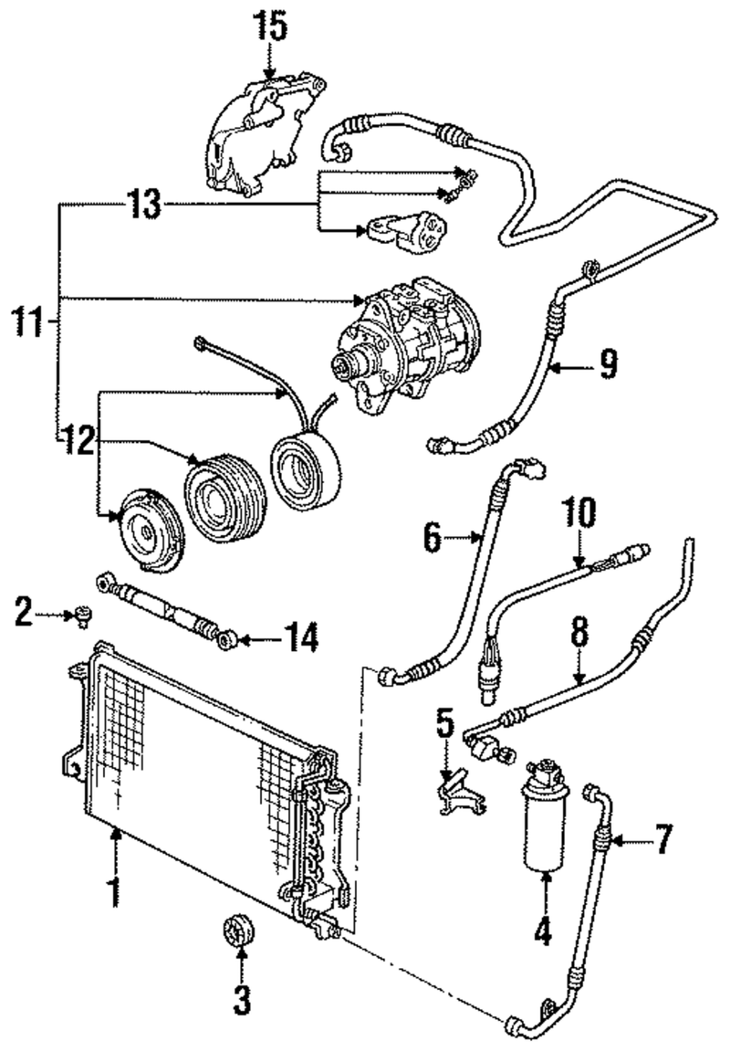 Genuine Porsche parts diagram