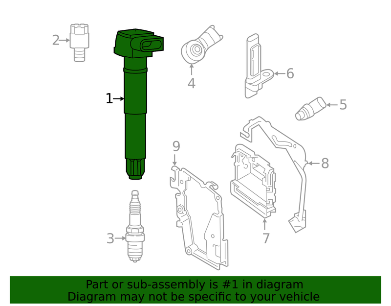 Genuine Porsche parts diagram