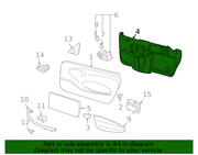 Genuine Porsche parts diagram