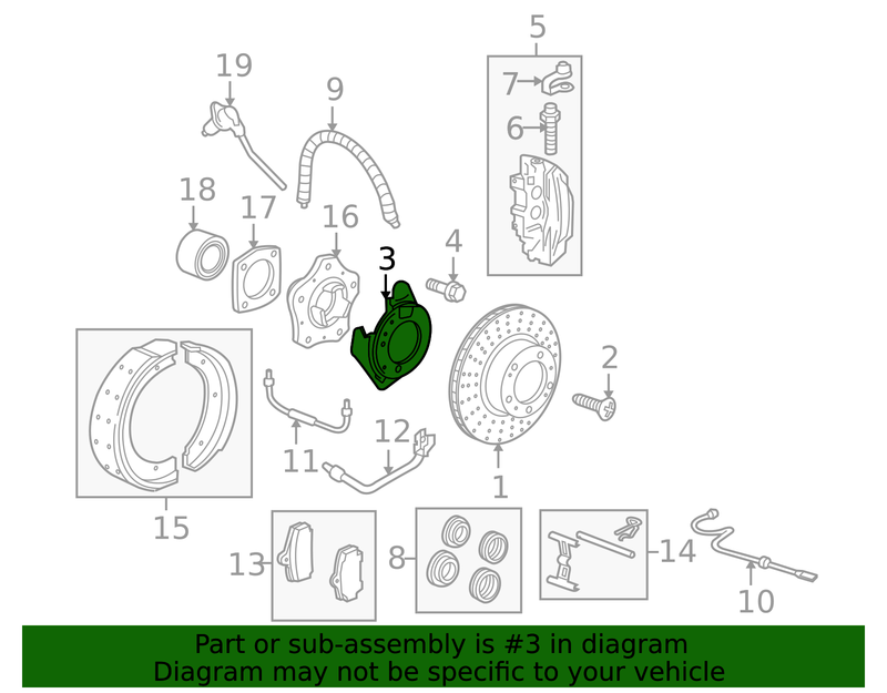 Genuine Porsche parts diagram