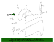 Genuine Porsche parts diagram