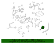 Genuine Porsche parts diagram