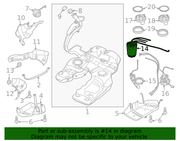 Genuine Porsche parts diagram