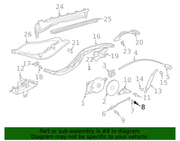 Genuine Porsche parts diagram