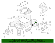 Genuine Porsche parts diagram
