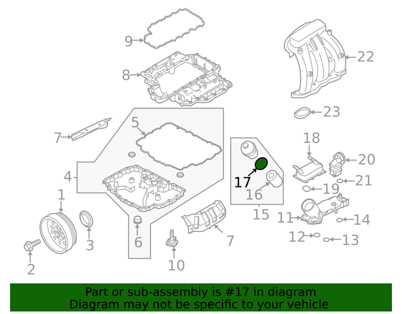 Genuine Porsche parts diagram