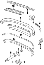 Genuine Porsche parts diagram