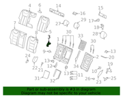 Genuine Porsche parts diagram