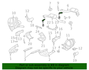 Genuine Porsche parts diagram