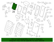 Genuine Porsche parts diagram