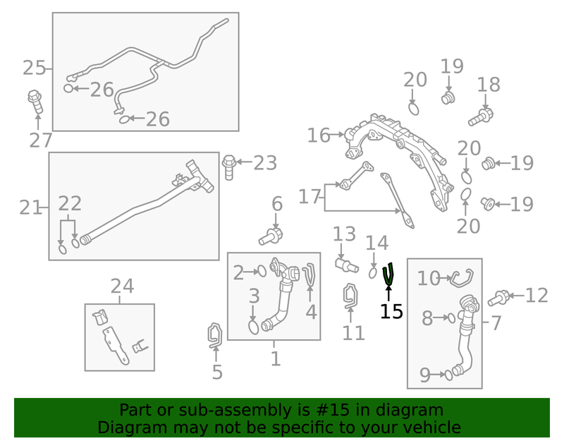 Genuine Porsche parts diagram