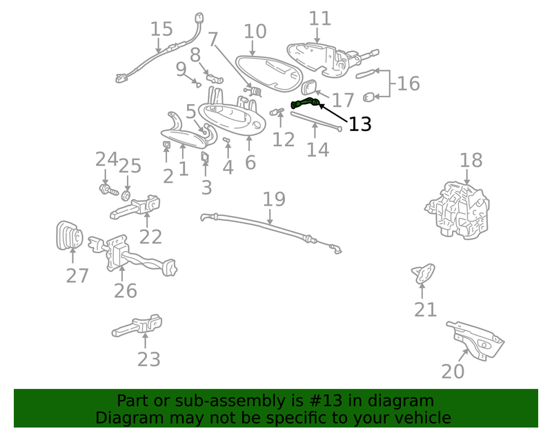 Genuine Porsche parts diagram