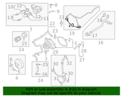 Genuine Porsche parts diagram