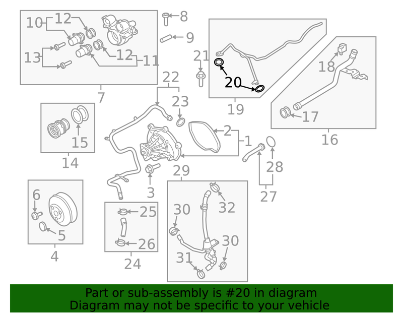 Genuine Porsche parts diagram
