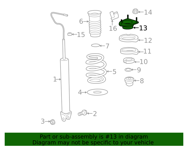 Genuine Porsche parts diagram
