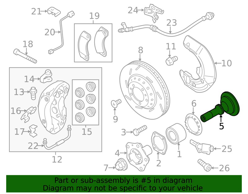 Part can be found as reference #5 in illustration