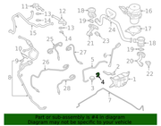 Genuine Porsche parts diagram