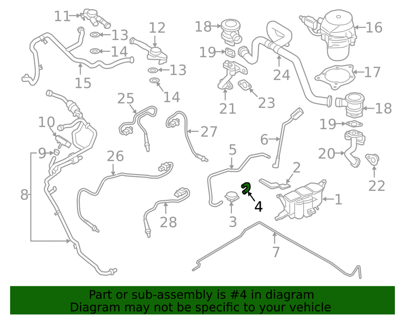 Genuine Porsche parts diagram