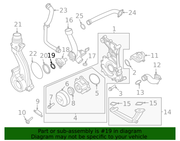 Genuine Porsche parts diagram