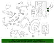 Genuine Porsche parts diagram