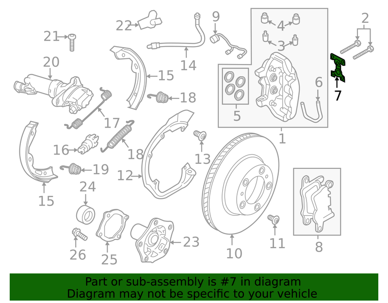 Genuine Porsche parts diagram