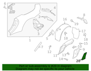 Genuine Porsche parts diagram